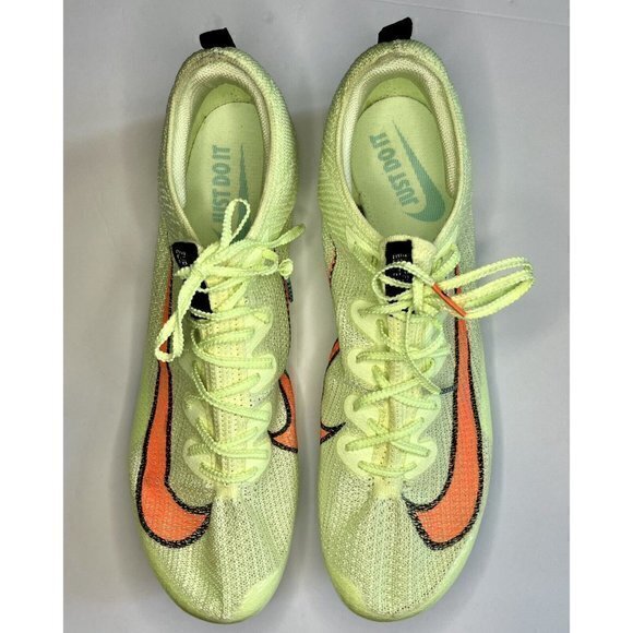 NWOT Nike Zoom Superfly Elite 2 ‘Barely Volt’ Track Spikes CD4382-700 Mens Sz 14 - Picture 1 of 15